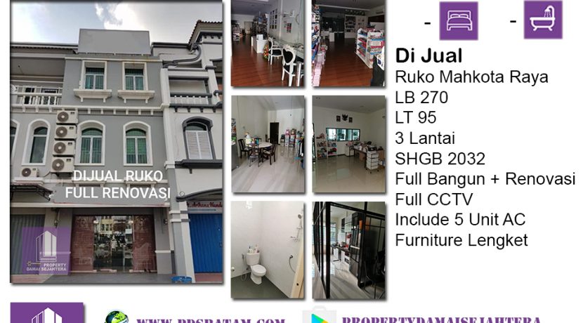 Ruko Mahkota Raya 2.7M