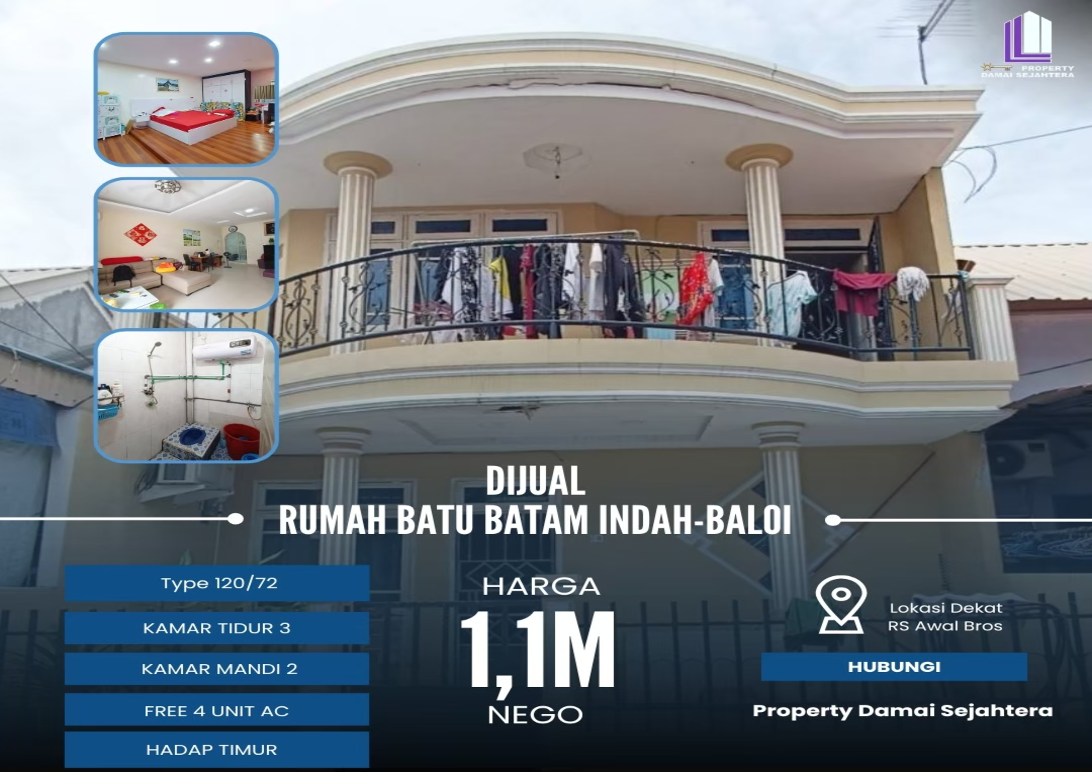 Dijual Rumah Batu Batam Indah – Baloi