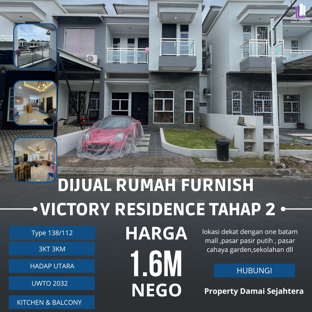 Dijual Cepat ‼️Rumah Furnish siap huni Victory Residence Tahap 2